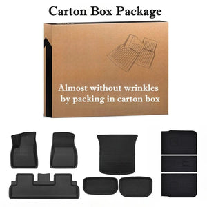 Planet Gates For Tesla Model Y 2020-2024 5-Seater RHD LHD Floor Mats XPE Fully Anti-Slip All-Weather Trunk Mats for Model Y Car Floor Liners