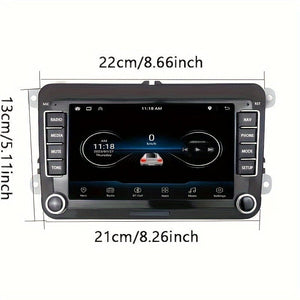 Planet Gates For VW 7-Inch Android 13 Car Stereo GPS Car Navigation WiFi Touchscreen Car Radio With Cordless Phone WiFi Mirror Link FM RDS Radio