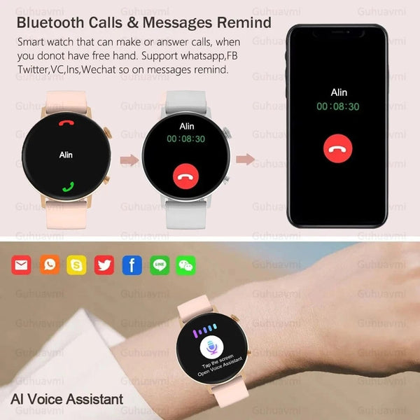 Planet Gates For XIAOMI HD Bluetooth Call Watch 2024 ECG Smart Watch Women AMOLED 466*466 HD Display Clock Sports IP68 Waterproof Smartwatch