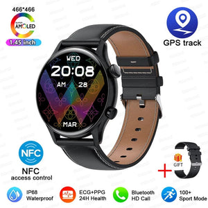 Planet Gates For XIAOMI HD Bluetooth Call Watch 2024 ECG Smart Watch Women AMOLED 466*466 HD Display Clock Sports IP68 Waterproof Smartwatch