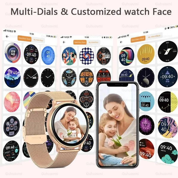 Planet Gates For XIAOMI HD Bluetooth Call Watch 2024 ECG Smart Watch Women AMOLED 466*466 HD Display Clock Sports IP68 Waterproof Smartwatch
