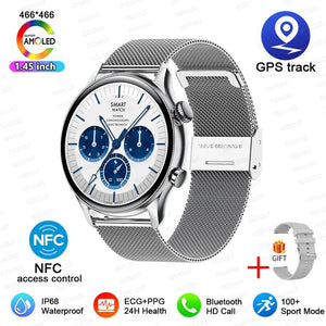 Planet Gates For XIAOMI HD Bluetooth Call Watch 2024 ECG Smart Watch Women AMOLED 466*466 HD Display Clock Sports IP68 Waterproof Smartwatch