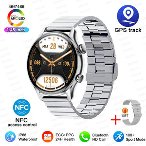 Planet Gates For XIAOMI HD Bluetooth Call Watch 2024 ECG Smart Watch Women AMOLED 466*466 HD Display Clock Sports IP68 Waterproof Smartwatch