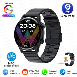 Planet Gates For XIAOMI HD Bluetooth Call Watch 2024 ECG Smart Watch Women AMOLED 466*466 HD Display Clock Sports IP68 Waterproof Smartwatch