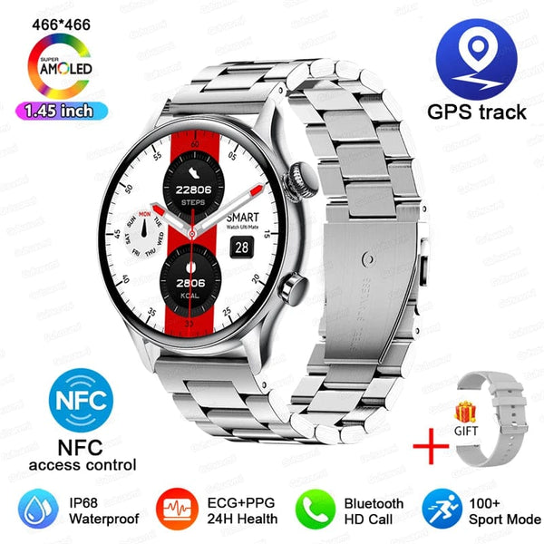 Planet Gates For XIAOMI HD Bluetooth Call Watch 2024 ECG Smart Watch Women AMOLED 466*466 HD Display Clock Sports IP68 Waterproof Smartwatch