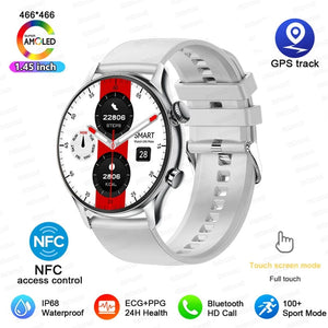 Planet Gates For XIAOMI HD Bluetooth Call Watch 2024 ECG Smart Watch Women AMOLED 466*466 HD Display Clock Sports IP68 Waterproof Smartwatch