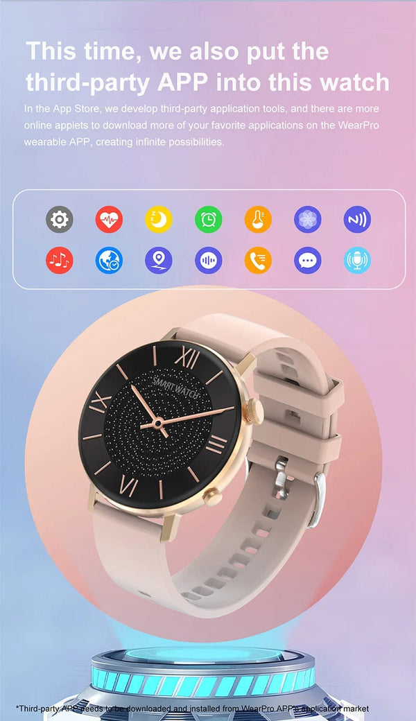 Planet Gates For XIAOMI HD Bluetooth Call Watch 2024 ECG Smart Watch Women AMOLED 466*466 HD Display Clock Sports IP68 Waterproof Smartwatch