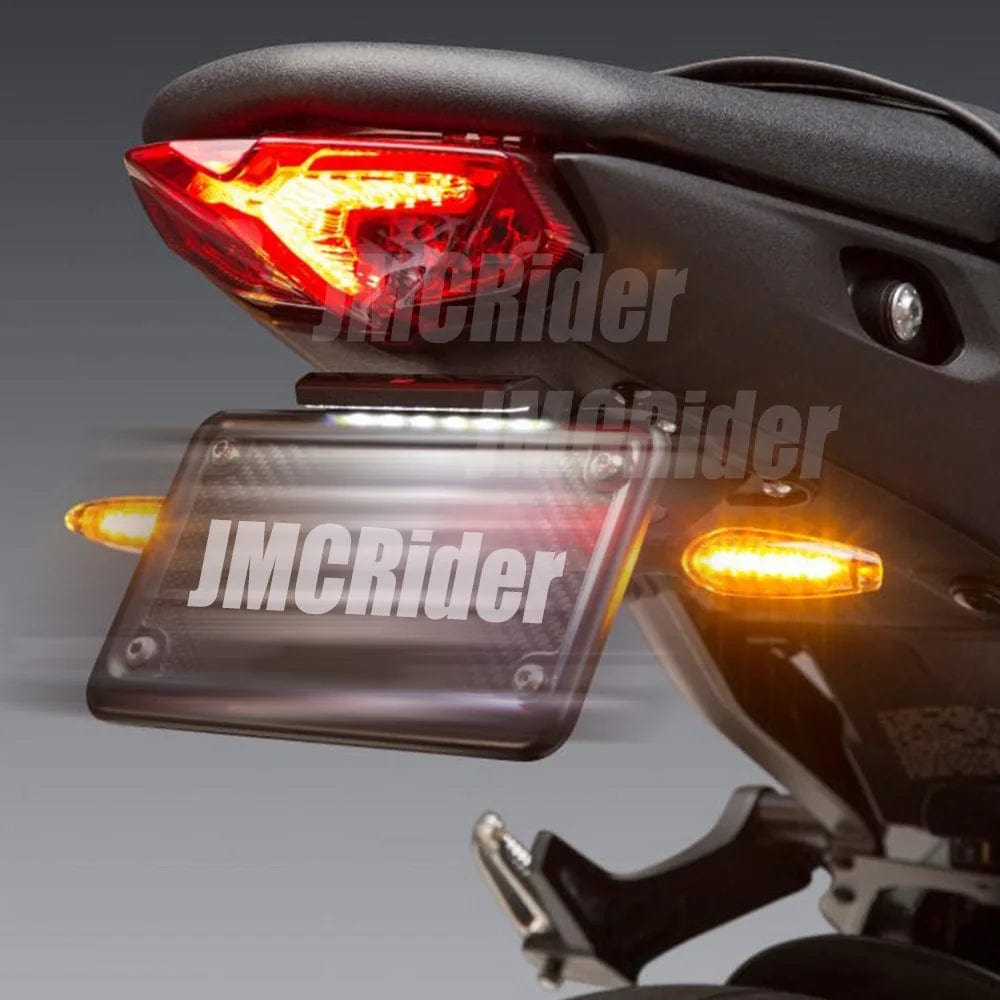 Planet Gates For Yamaha MT-09 MT09 MT 09 SP 2021 2022 Rear Fender Registration Bracket License Plate Holder Frame Tail Tidy with LED light
