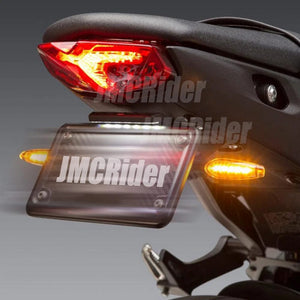 Planet Gates For Yamaha MT-09 MT09 MT 09 SP 2021 2022 Rear Fender Registration Bracket License Plate Holder Frame Tail Tidy with LED light