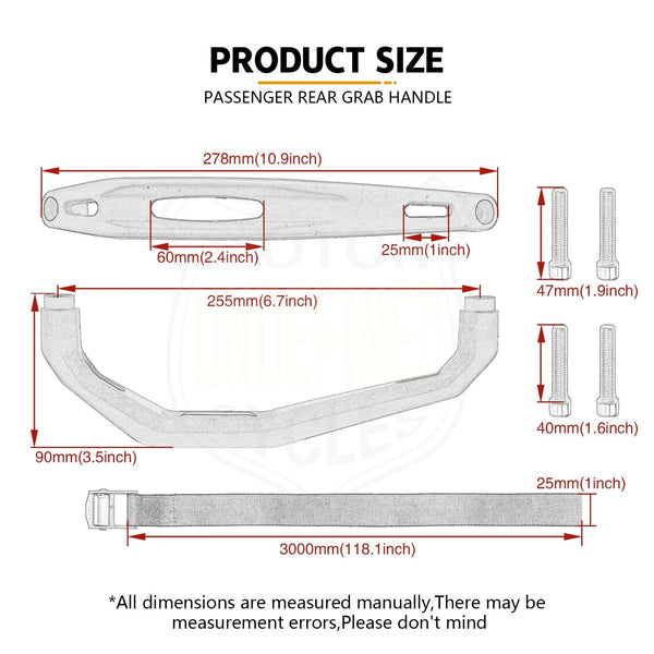 Planet Gates For Yamaha Tenere 700 Tenere700 XT700Z XT 700 Z Motorcycle Accessories Passenger Rear Grab Handle Seat Hand Handle Grab Bar Rail