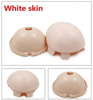 Planet Gates Fortune Days Doll Scalp RBL 1/6 Blyth doll accessories Soft Scalp wear wigs white natural tan dark transprent skin