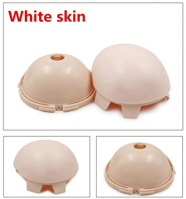 Planet Gates Fortune Days Doll Scalp RBL 1/6 Blyth doll accessories Soft Scalp wear wigs white natural tan dark transprent skin