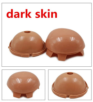 Planet Gates Fortune Days Doll Scalp RBL 1/6 Blyth doll accessories Soft Scalp wear wigs white natural tan dark transprent skin