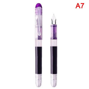 Planet Gates Fountain Pen Large capacity fashion classic Transparent Color ink Stationery