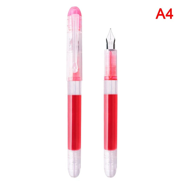 Planet Gates Fountain Pen Large capacity fashion classic Transparent Color ink Stationery