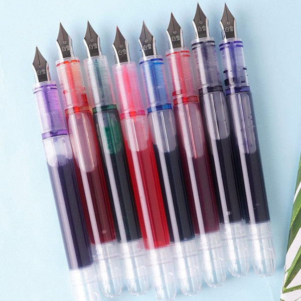 Planet Gates Fountain Pen Large capacity fashion classic Transparent Color ink Stationery