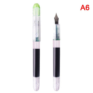 Planet Gates Fountain Pen Large capacity fashion classic Transparent Color ink Stationery