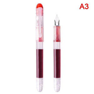 Planet Gates Fountain Pen Large capacity fashion classic Transparent Color ink Stationery