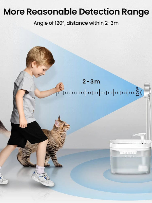 Planet Gates Fountain Sensor DownyPaws Paw-shaped PIR Motion Sensor For Automatic Cat Fountain Infrared Sensor For All Pet Water Dispenser with USB Interface