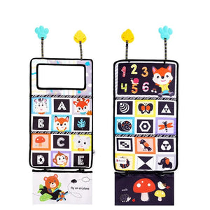 Planet Gates fox Black And White Baby Floor Mirror Tummy Time Sensory Baby Toys 6 12 months Toys For Babies Montessori Development Crawl Toys