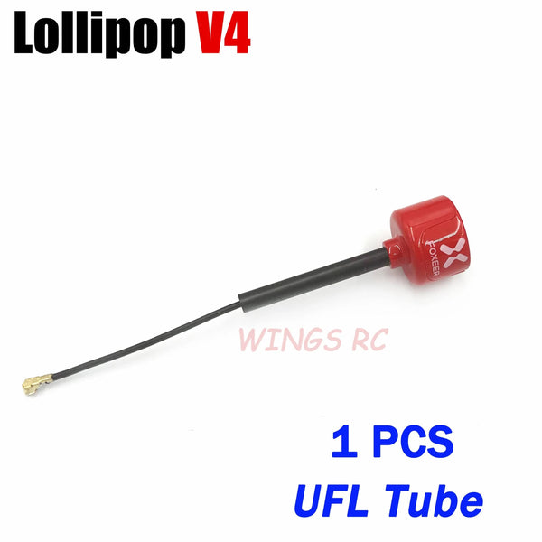 Planet Gates Foxeer Antenna Lollipop 4 V4 FPV Antenna 5.8G 2.6Dbi Stubby RHCP SMA RPSMA UFL Straight/Angle MMCX 7.2g For FPV RC Racing Drone