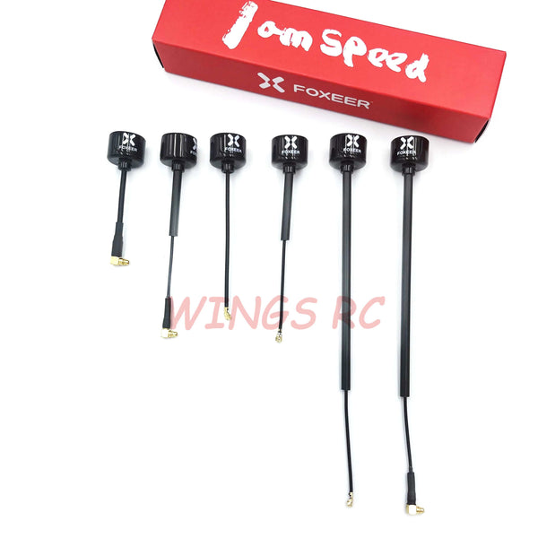 Planet Gates Foxeer Antenna Lollipop 4 V4 FPV Antenna 5.8G 2.6Dbi Stubby RHCP SMA RPSMA UFL Straight/Angle MMCX 7.2g For FPV RC Racing Drone