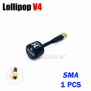 Planet Gates Foxeer Antenna Lollipop 4 V4 FPV Antenna 5.8G 2.6Dbi Stubby RHCP SMA RPSMA UFL Straight/Angle MMCX 7.2g For FPV RC Racing Drone