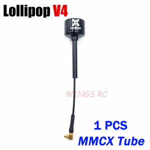 Planet Gates Foxeer Antenna Lollipop 4 V4 FPV Antenna 5.8G 2.6Dbi Stubby RHCP SMA RPSMA UFL Straight/Angle MMCX 7.2g For FPV RC Racing Drone
