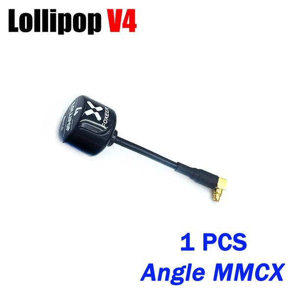 Planet Gates Foxeer Antenna Lollipop 4 V4 FPV Antenna 5.8G 2.6Dbi Stubby RHCP SMA RPSMA UFL Straight/Angle MMCX 7.2g For FPV RC Racing Drone