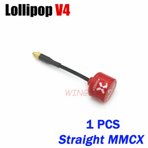 Planet Gates Foxeer Antenna Lollipop 4 V4 FPV Antenna 5.8G 2.6Dbi Stubby RHCP SMA RPSMA UFL Straight/Angle MMCX 7.2g For FPV RC Racing Drone