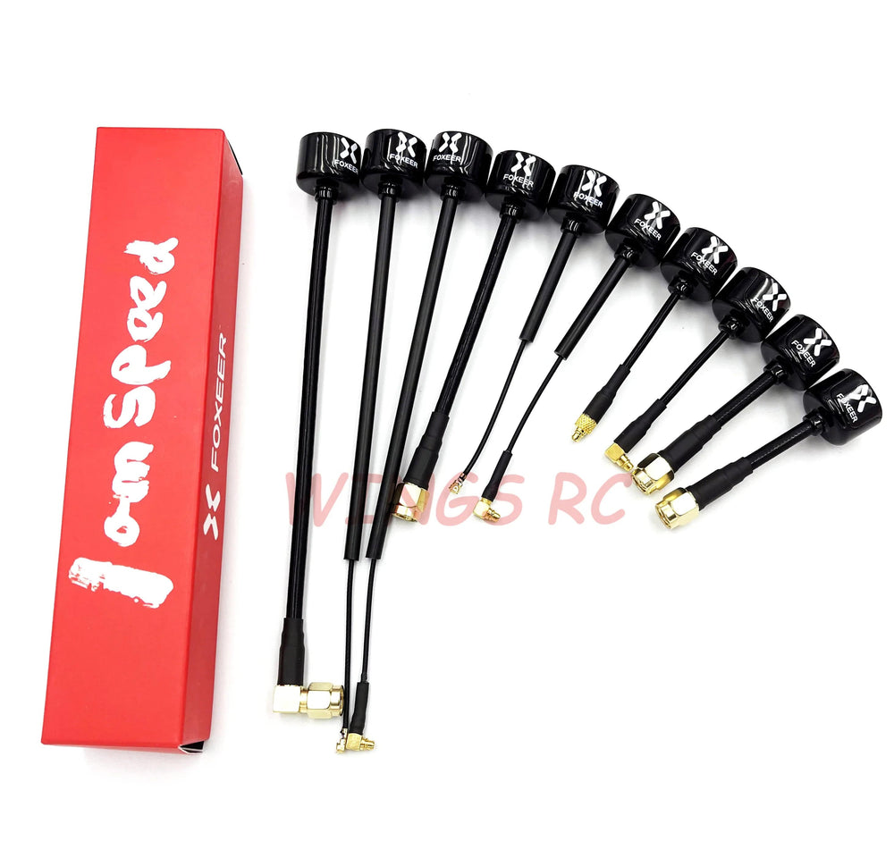 Planet Gates Foxeer Antenna Lollipop 4 V4 FPV Antenna 5.8G 2.6Dbi Stubby RHCP SMA RPSMA UFL Straight/Angle MMCX 7.2g For FPV RC Racing Drone