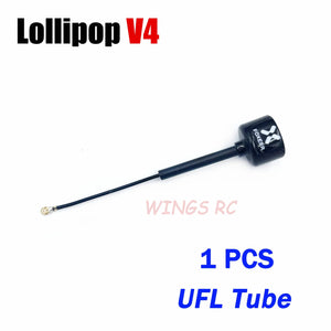 Planet Gates Foxeer Antenna Lollipop 4 V4 FPV Antenna 5.8G 2.6Dbi Stubby RHCP SMA RPSMA UFL Straight/Angle MMCX 7.2g For FPV RC Racing Drone
