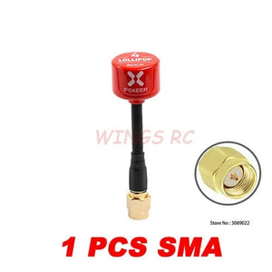 Planet Gates Foxeer Antenna Lollipop 4 V4 FPV Antenna 5.8G 2.6Dbi Stubby RHCP SMA RPSMA UFL Straight/Angle MMCX 7.2g For FPV RC Racing Drone