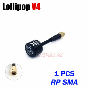 Planet Gates Foxeer Antenna Lollipop 4 V4 FPV Antenna 5.8G 2.6Dbi Stubby RHCP SMA RPSMA UFL Straight/Angle MMCX 7.2g For FPV RC Racing Drone