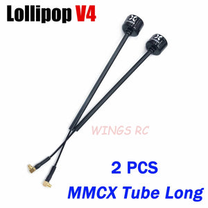 Planet Gates Foxeer Antenna Lollipop 4 V4 FPV Antenna 5.8G 2.6Dbi Stubby RHCP SMA RPSMA UFL Straight/Angle MMCX 7.2g For FPV RC Racing Drone