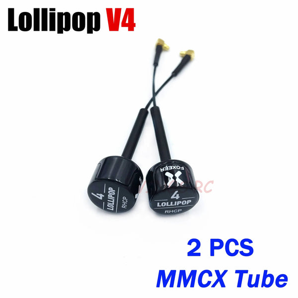 Planet Gates Foxeer Antenna Lollipop 4 V4 FPV Antenna 5.8G 2.6Dbi Stubby RHCP SMA RPSMA UFL Straight/Angle MMCX 7.2g For FPV RC Racing Drone