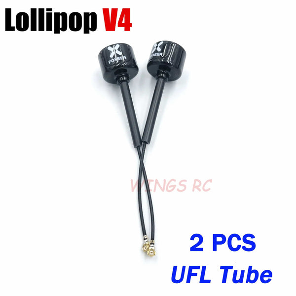 Planet Gates Foxeer Antenna Lollipop 4 V4 FPV Antenna 5.8G 2.6Dbi Stubby RHCP SMA RPSMA UFL Straight/Angle MMCX 7.2g For FPV RC Racing Drone