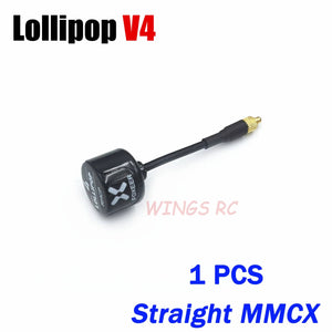 Planet Gates Foxeer Antenna Lollipop 4 V4 FPV Antenna 5.8G 2.6Dbi Stubby RHCP SMA RPSMA UFL Straight/Angle MMCX 7.2g For FPV RC Racing Drone