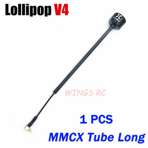 Planet Gates Foxeer Antenna Lollipop 4 V4 FPV Antenna 5.8G 2.6Dbi Stubby RHCP SMA RPSMA UFL Straight/Angle MMCX 7.2g For FPV RC Racing Drone