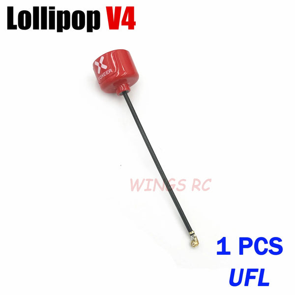 Planet Gates Foxeer Antenna Lollipop 4 V4 FPV Antenna 5.8G 2.6Dbi Stubby RHCP SMA RPSMA UFL Straight/Angle MMCX 7.2g For FPV RC Racing Drone