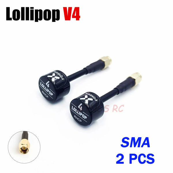 Planet Gates Foxeer Antenna Lollipop 4 V4 FPV Antenna 5.8G 2.6Dbi Stubby RHCP SMA RPSMA UFL Straight/Angle MMCX 7.2g For FPV RC Racing Drone