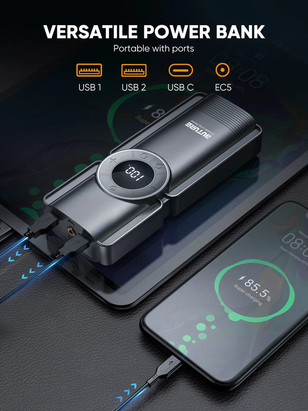 Planet Gates france Buture 4 In 1 Jump Starter 150PSI Pump Air Compressor 20000mAh Power Bank 2500A Starting Device 15V Digital Tire Inflator