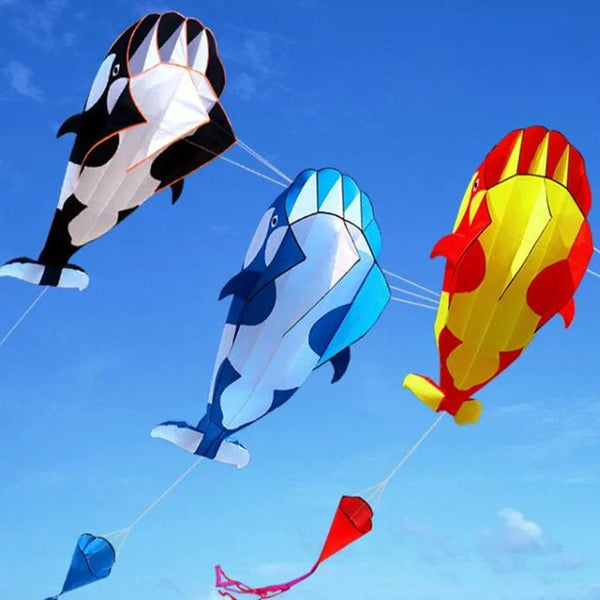Planet Gates free shipping dolphin kite flying toys outdoor game sports nylon kite line animated kites string inflatable kite Parachute koi