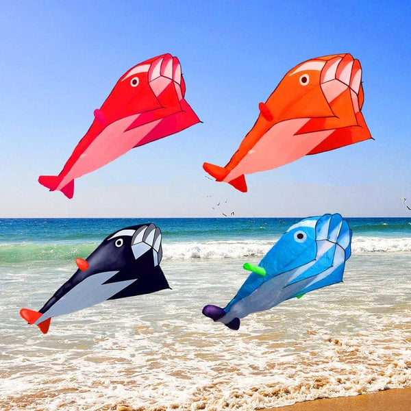 Planet Gates free shipping dolphin kite flying toys outdoor game sports nylon kite line animated kites string inflatable kite Parachute koi