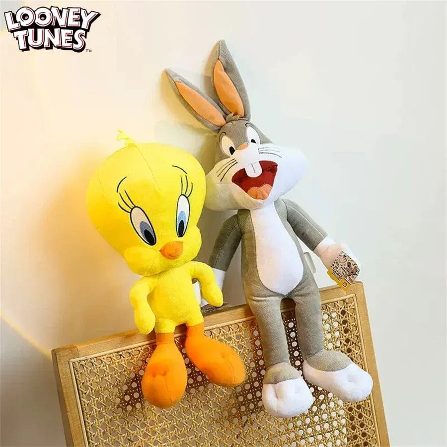 Planet Gates Free Shipping Looney Tunes Bugs Bunny Plush Toy Tweety Bird Lola Bunny Anime Cartoon Movie Plushies Stuffed Doll Toys Gift