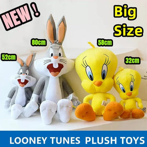 Planet Gates Free Shipping Looney Tunes Bugs Bunny Plush Toy Tweety Bird Lola Bunny Anime Cartoon Movie Plushies Stuffed Doll Toys Gift