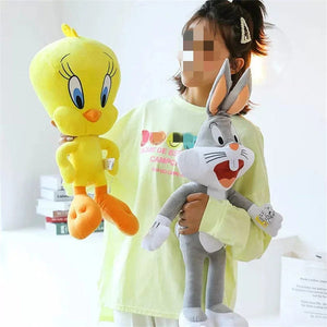 Planet Gates Free Shipping Looney Tunes Bugs Bunny Plush Toy Tweety Bird Lola Bunny Anime Cartoon Movie Plushies Stuffed Doll Toys Gift