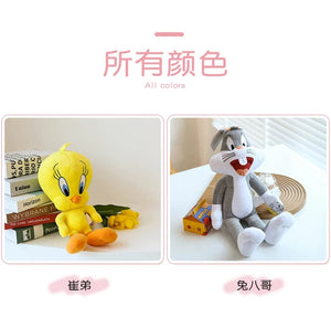 Planet Gates Free Shipping Looney Tunes Bugs Bunny Plush Toy Tweety Bird Lola Bunny Anime Cartoon Movie Plushies Stuffed Doll Toys Gift