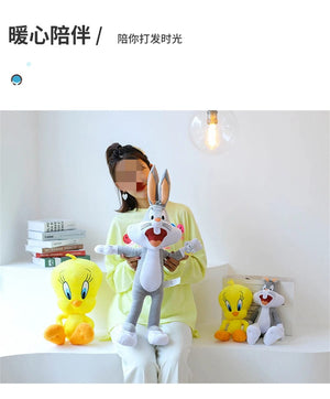 Planet Gates Free Shipping Looney Tunes Bugs Bunny Plush Toy Tweety Bird Lola Bunny Anime Cartoon Movie Plushies Stuffed Doll Toys Gift