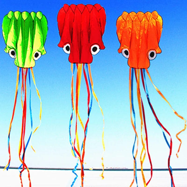 Planet Gates free shipping new octopus kites flying toys for children kites inflatable kite coloring kites Outdoor toys Wind power kite lines